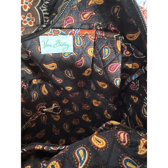 Vera Bradley Quilted Cotton Shoulder Bag In Bohemian Paisley Print - Picture 10 of 13